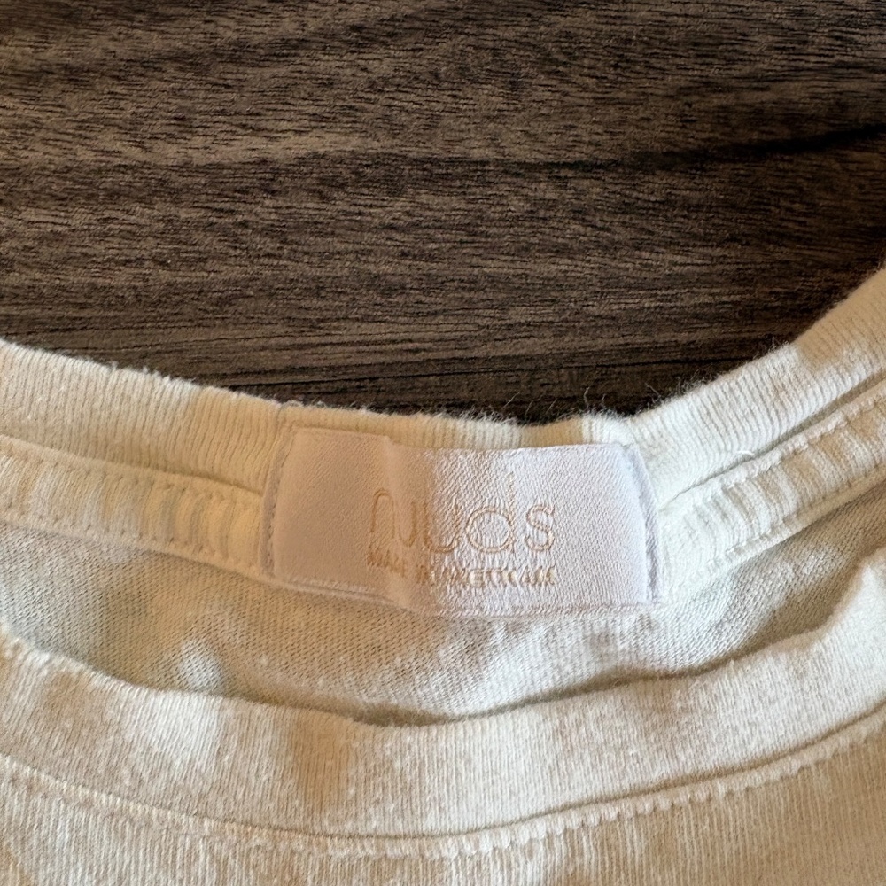 Nuuds Vintage Cotton Everyday Tee T-Shirt  100% Cotton Natural Fibers White - Picture 6 of 6